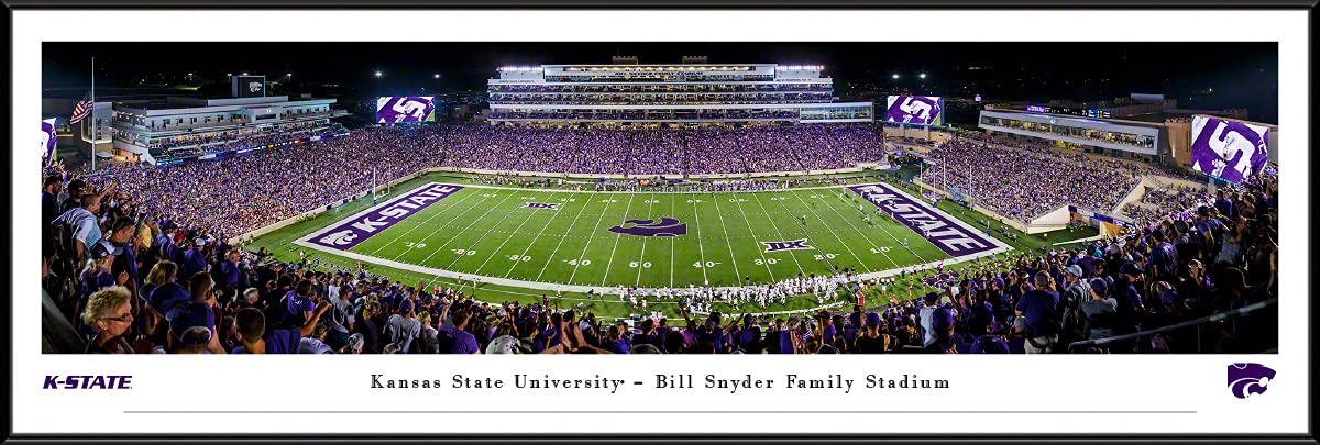 Kansas State Wildcats Football Panoramic Posters & Framed Pictures - Blakeway Panoramas - Perfect for Game Room Decor, Fan Cave & Sports Memorabilia Collection