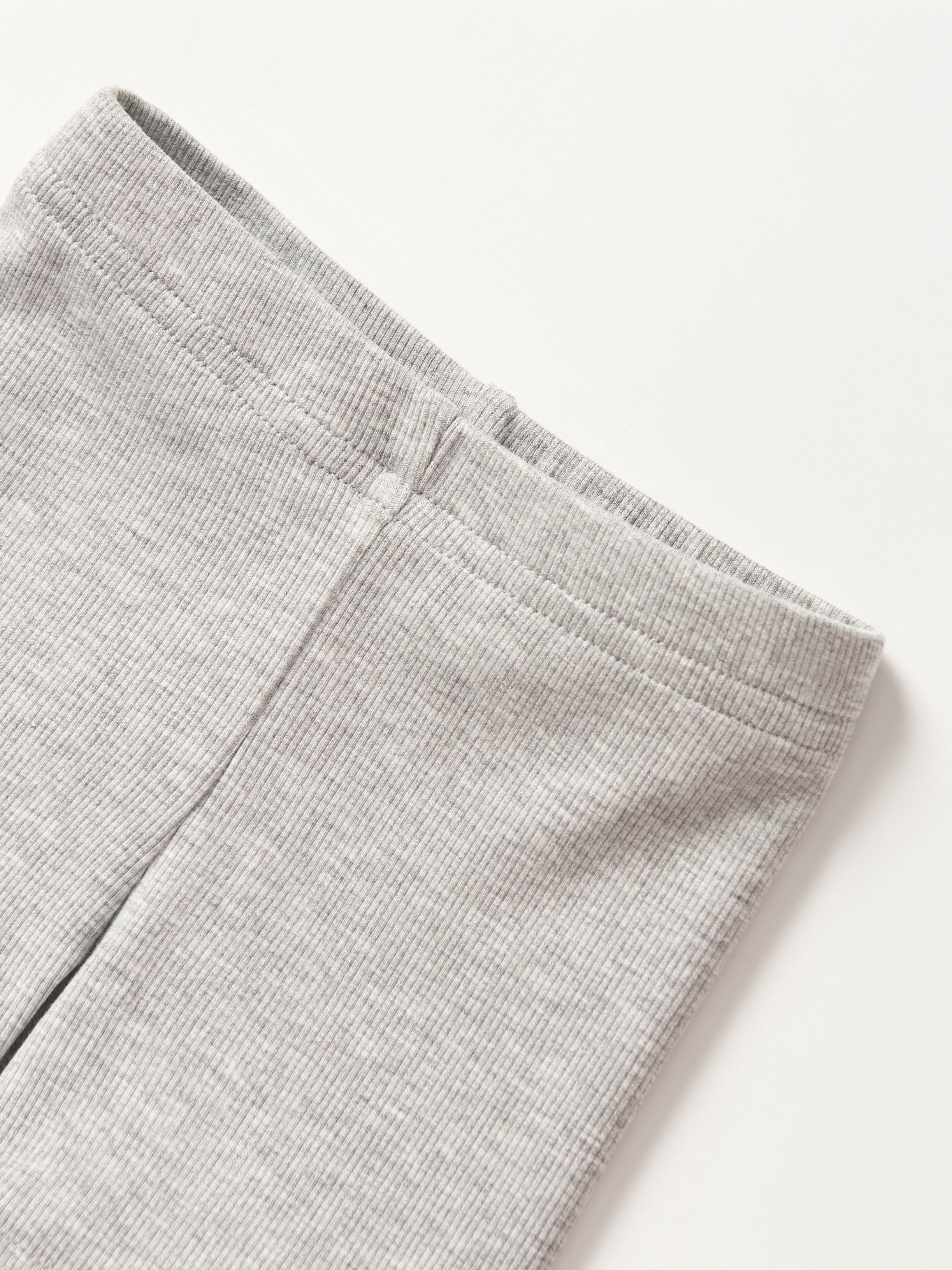 High Waist Ribbed Biker Shorts for Women - Grey Workout Leggings | Yoga, Running, Gym & Lounge Wear