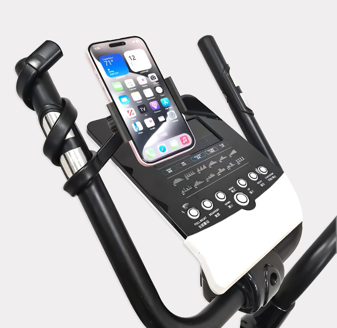 Adjustable Gooseneck Phone Mount Holder - Universal Clip Stand for iPhone, Samsung & Smartphones - Perfect for Mic Stands, Baby Strollers, Treadmills, Shopping Carts, Bikes, Cars, Boats & Golf Carts - Ideal for Video Calls, Live Streaming, Workouts & Travel