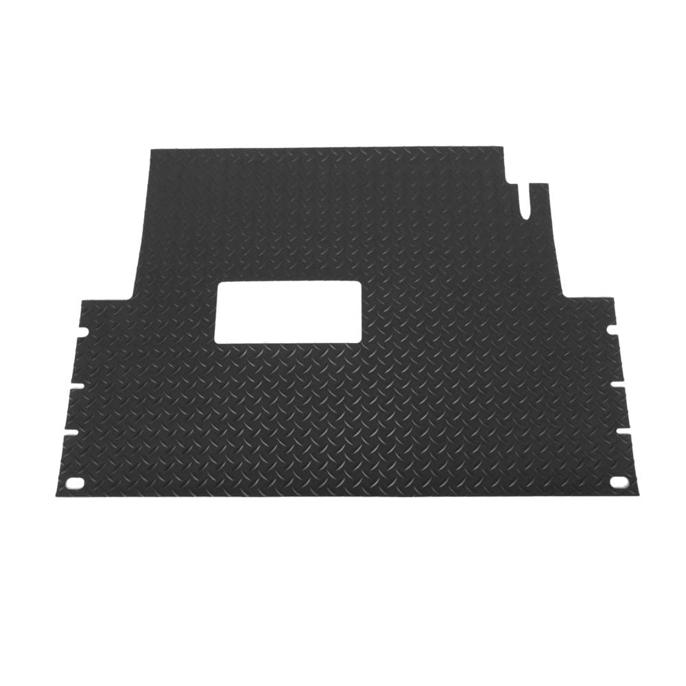 Club Car Precedent Golf Cart Floor Mat (2004-Up) - Black Rubber Diamond Plate for Enhanced Traction & Protection - Perfect for Golf Courses, Resorts & Private Communities