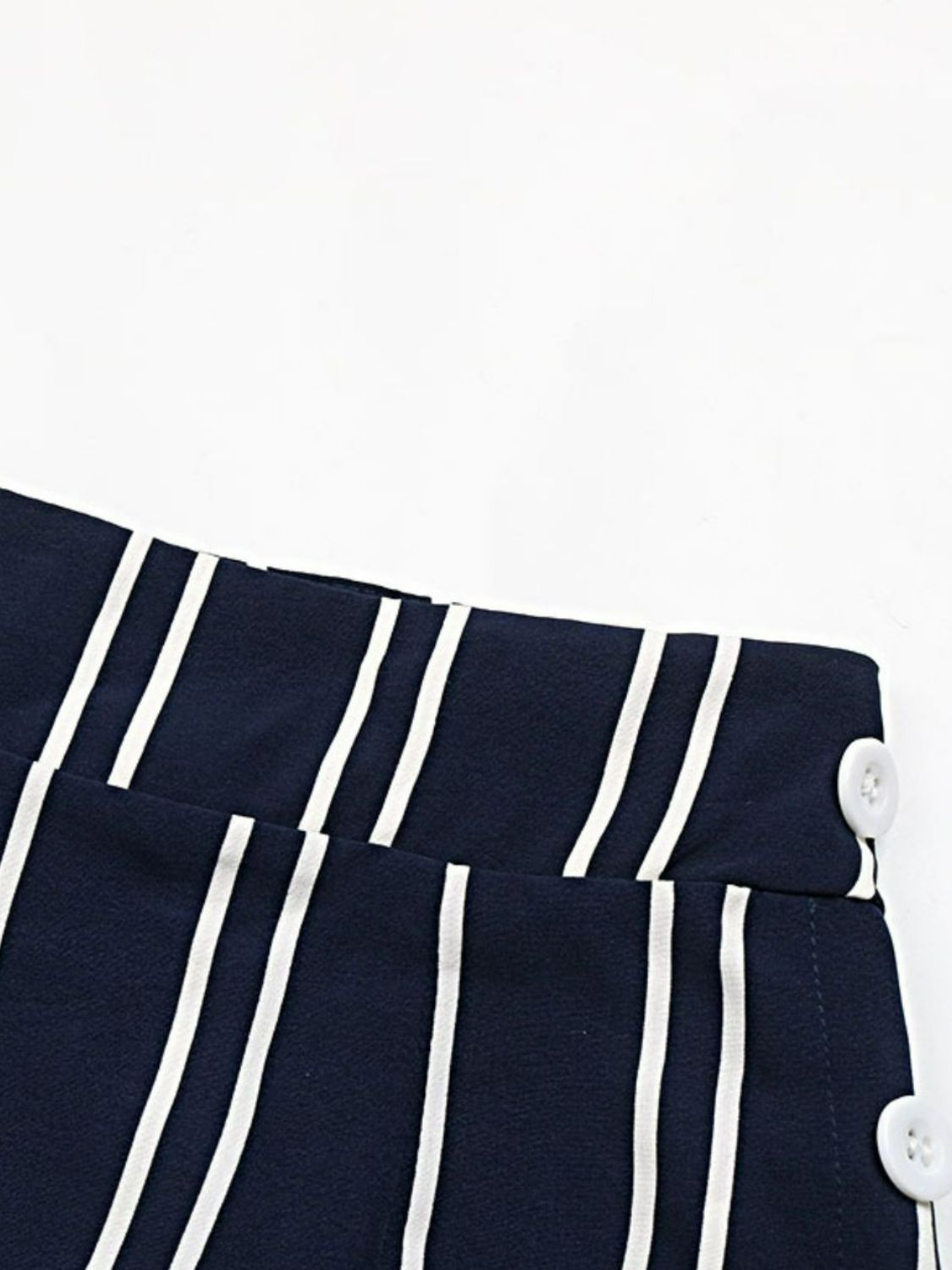 Stylish Striped Slit Wide Leg Resort Pants for Women - Comfortable Beach Vacation Trousers with High Waist & Side Slits - Perfect for Tropical Getaways, Poolside Lounging, and Summer Travel