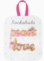 RKH Peace and Love Hair Clips for Women - Cute Boho Hair Accessories for Girls, Teens & Adults - Perfect for Everyday Wear, Parties & Gifts