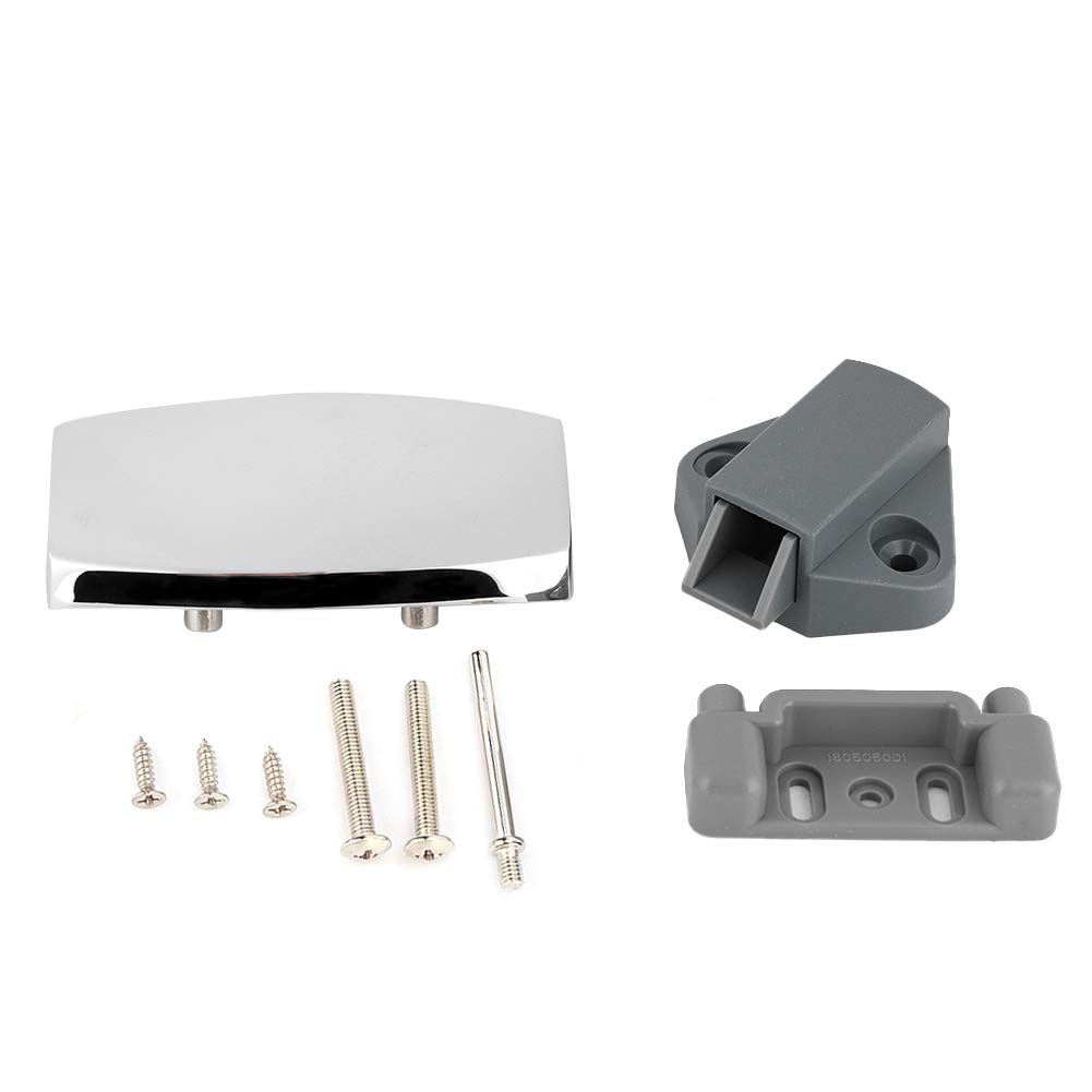 Aramox Push Lock for Cabinet Drawer, RV & Furniture - Chrome Finish