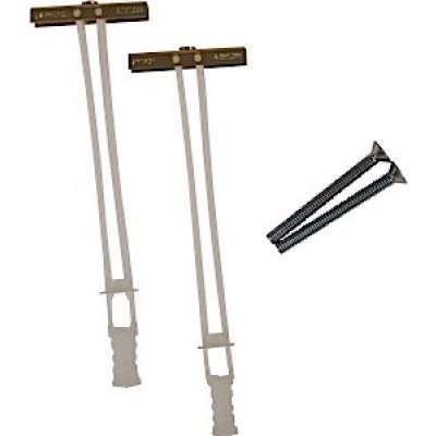 HT100 Heavy Duty Toggle Bolts - Pack of 100, Zinc Plated Steel Anchors for Drywall, Concrete & Masonry - Perfect for Hanging Shelves, Mirrors & Heavy Decorations