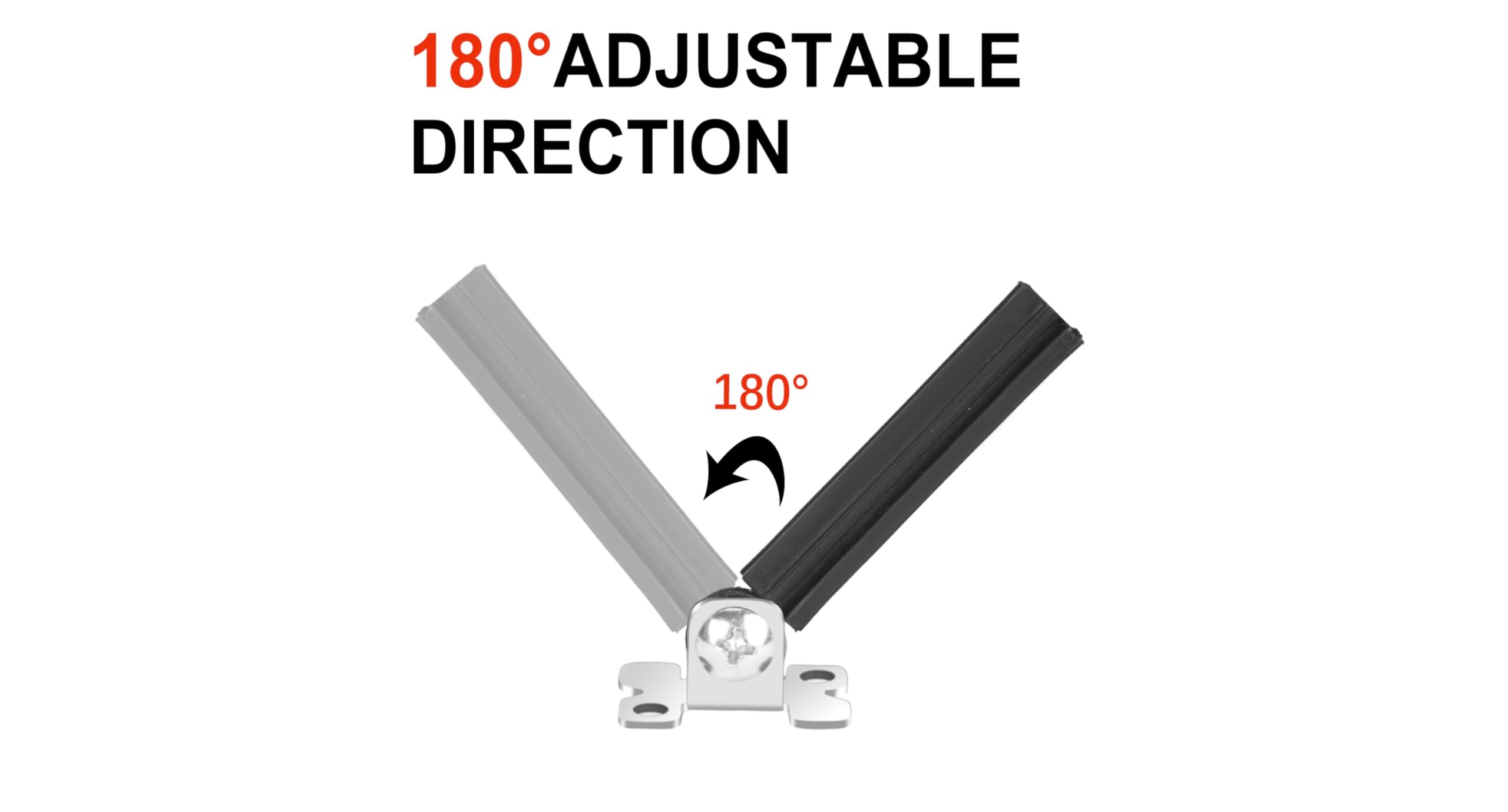 Adjustable Angle Connectors with Shoes - 30 Pack for 1/2