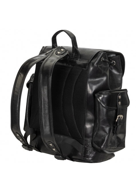 Mancini Buffalo Collection Genuine Leather Backpack for 15.6 Inch Laptop & Tablet - Durable Work Bag for Men & Women, Perfect for Office, School, Travel & Daily Commute