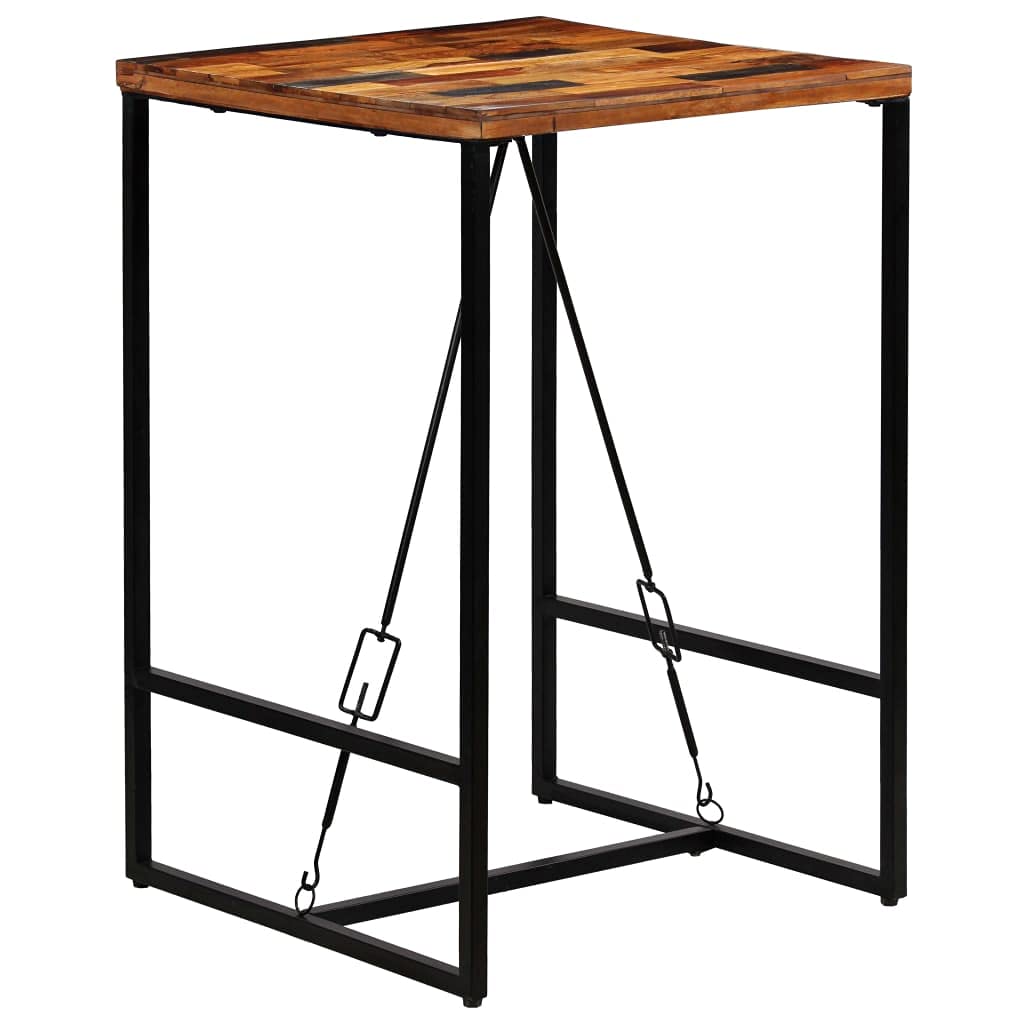 Solid Reclaimed Wood Bar Table 27.6