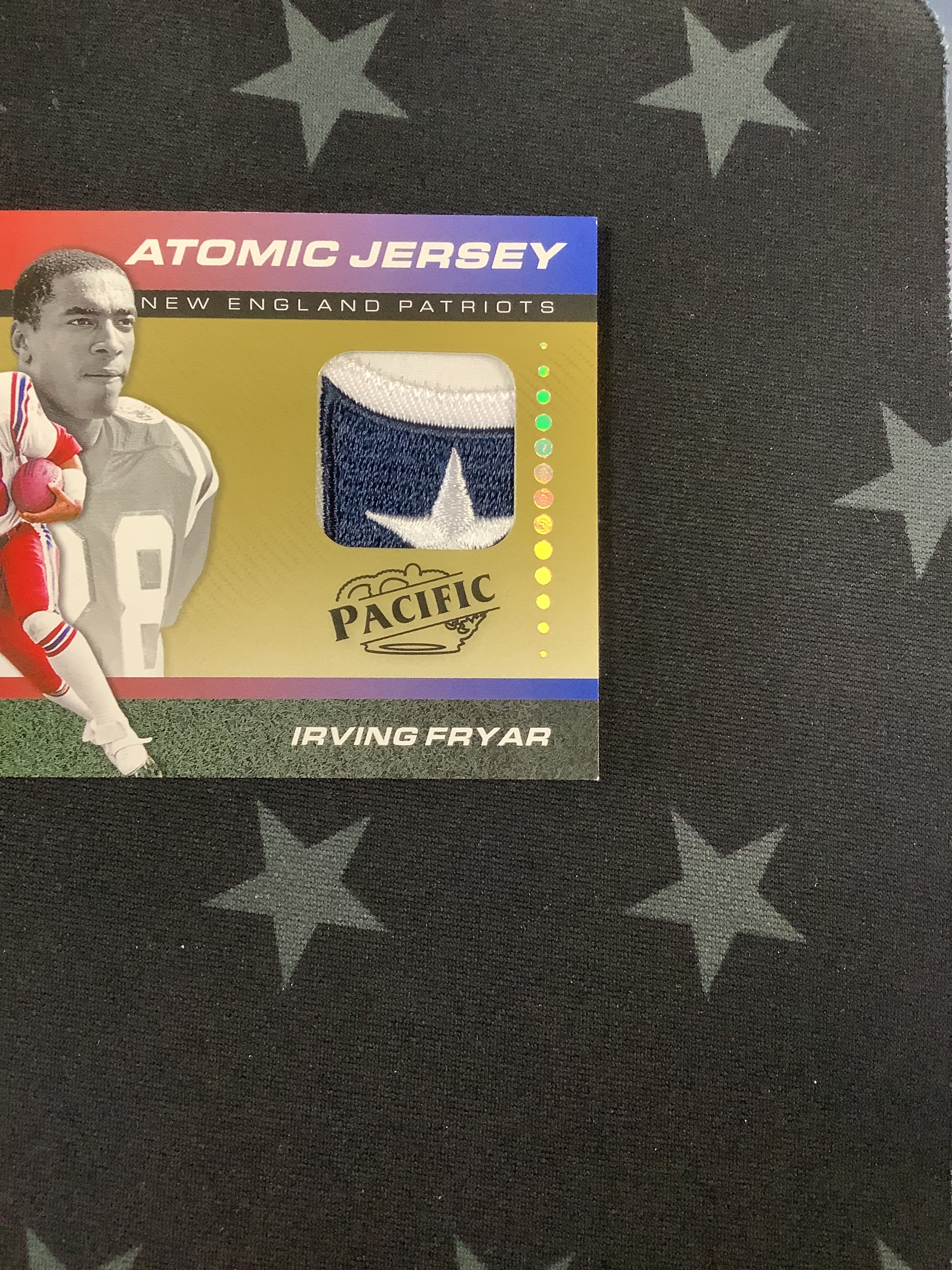 2024 Panini Encore Irving Fryar Atomic Jersey 05/10 Patriots #AJ IFY - Rare Football Collectible for Fans & Memorabilia Display