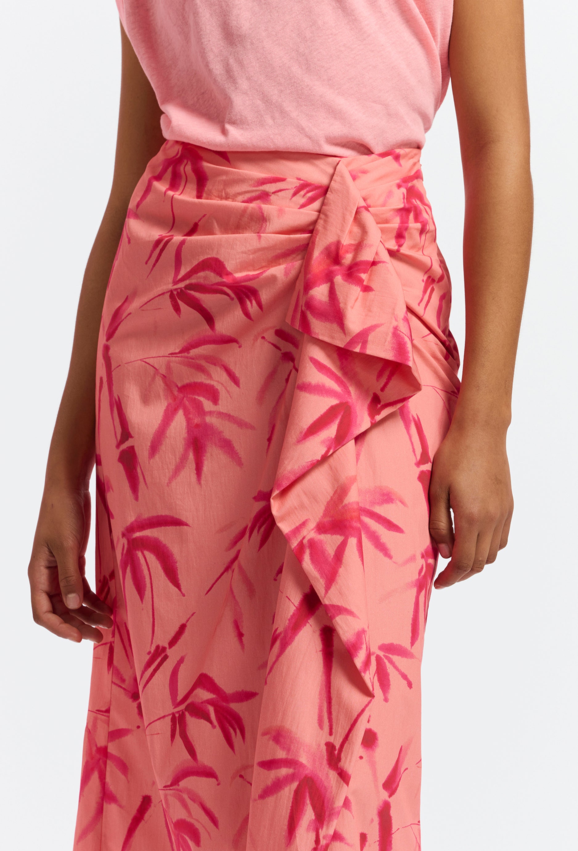 Essentiel Antwerp Flapjack Skirt - Stylish Printed Midi Skirt for Women | Perfect for Casual Outings, Office Wear & Summer Fashion