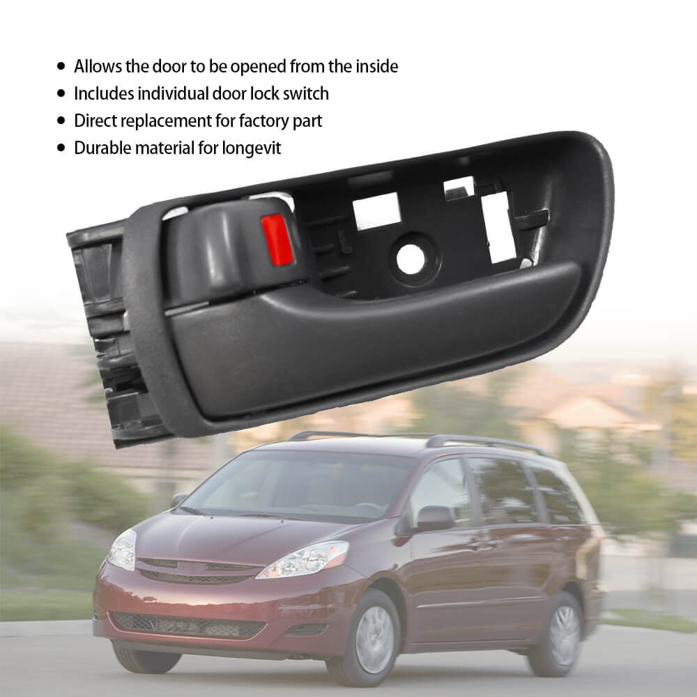 Toyota Sienna 2004-2010 Rear Exterior & Left Front Interior Door Handle Replacement Parts - Durable Car Accessories for Smooth Door Operation & Vehicle Maintenance