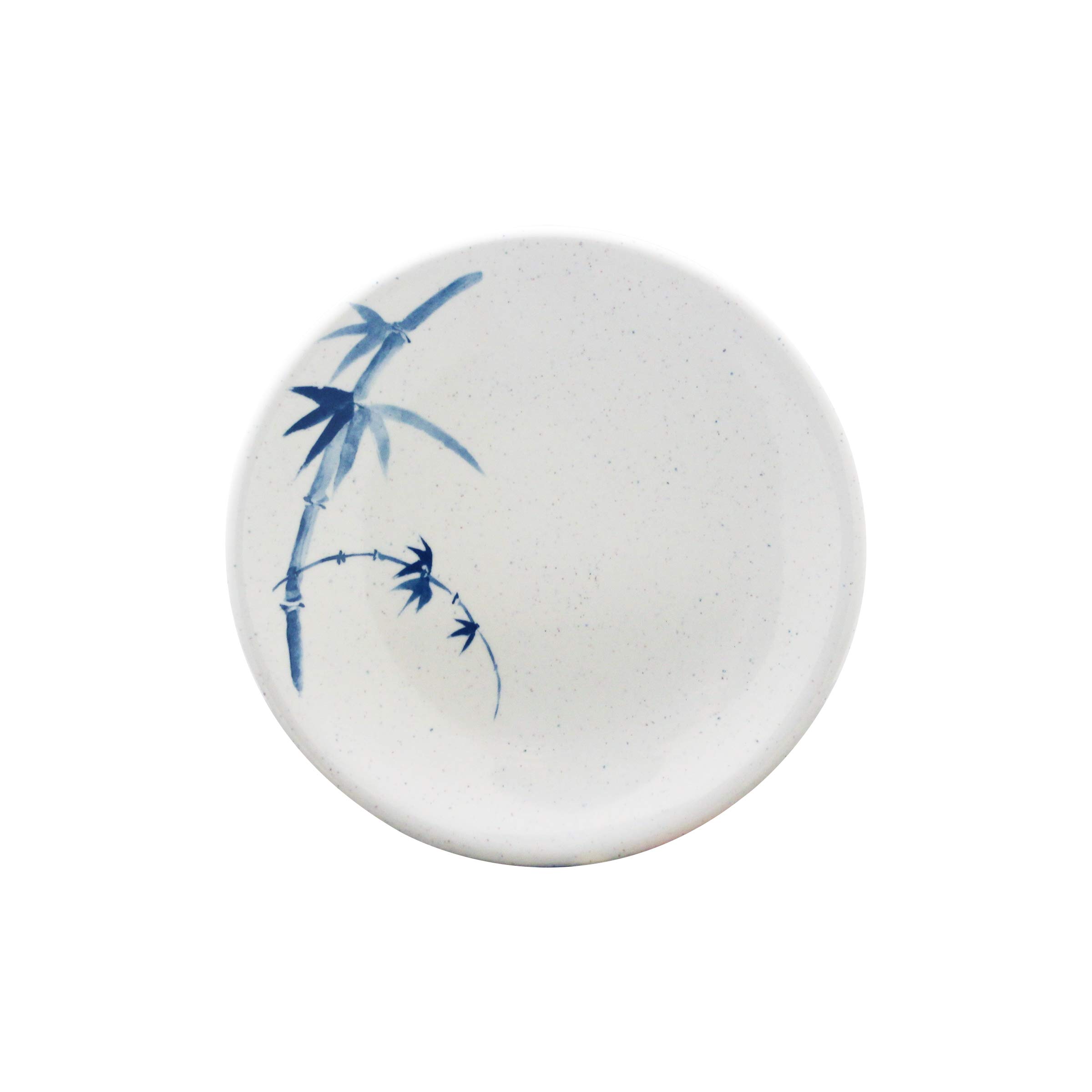 Premium Blue Bamboo Melamine Dinner Plate Set - 5 7/8