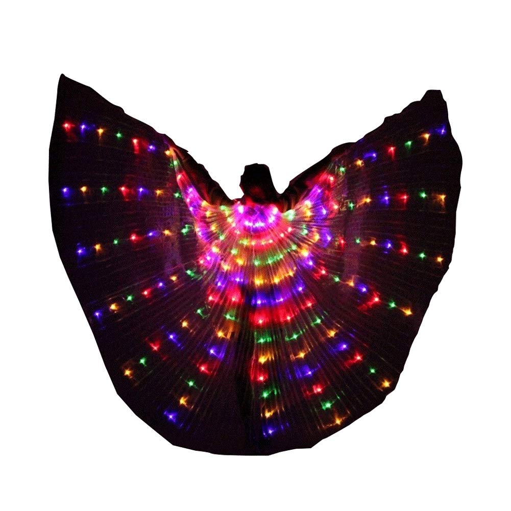 LED Belly Dance Wings for Adults - 360° Adjustable Isis Wings for Stage Performance & Dance Shows | Perfect for Belly Dancing, Cosplay, and Theatrical Performances