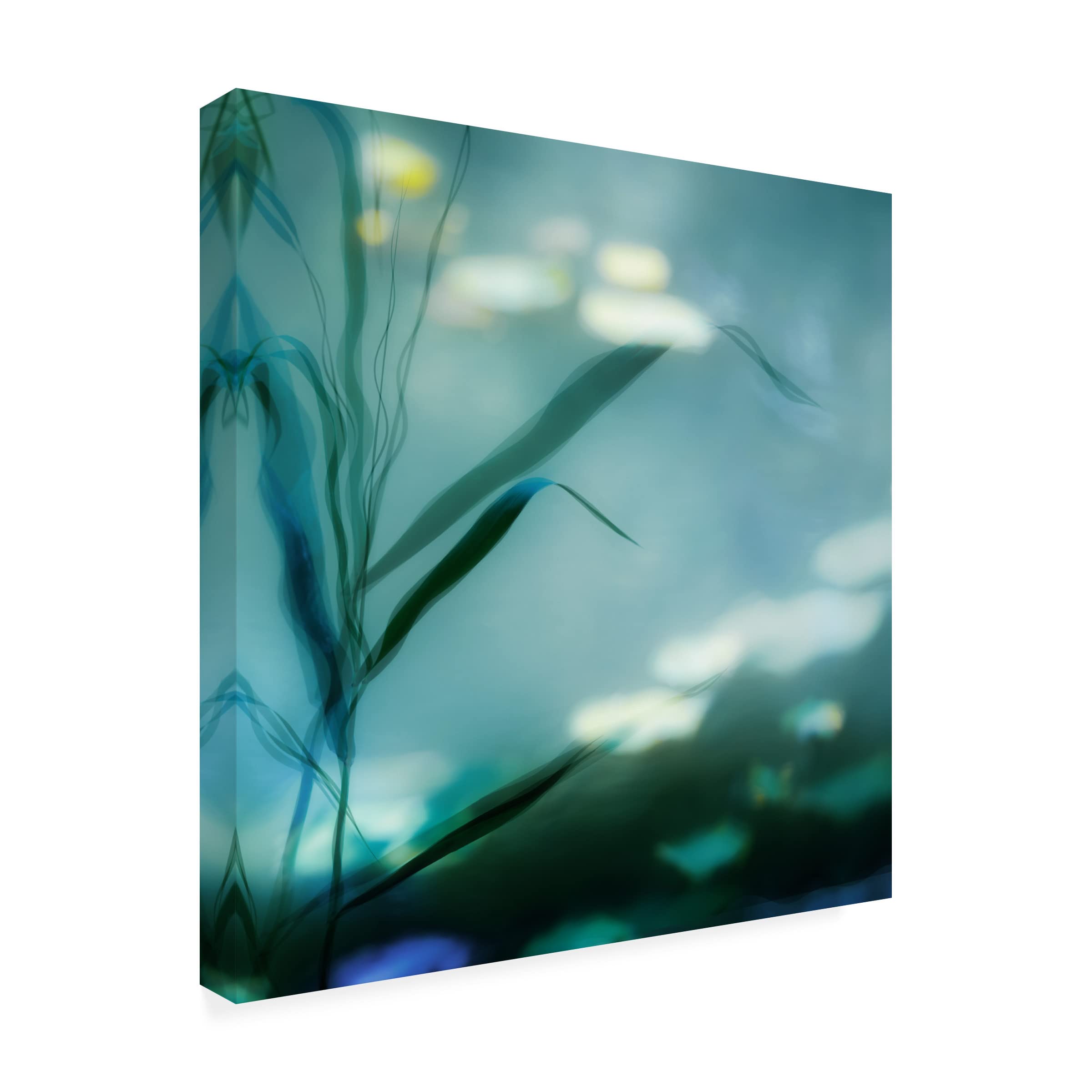 Piet Flour 'Ripples In Suzhou' Canvas Wall Art Print - Modern Abstract Landscape Painting for Living Room, Bedroom & Office Decor