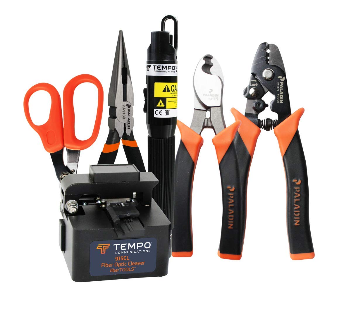 Paladin Tools FTK-T Professional Fiber Optic Tool Kit - Premium Fiber Cable Cutter, Stripper & Termination Tools for Fast Network Installations - Perfect for Data Centers, Telecom & Home Networking Projects