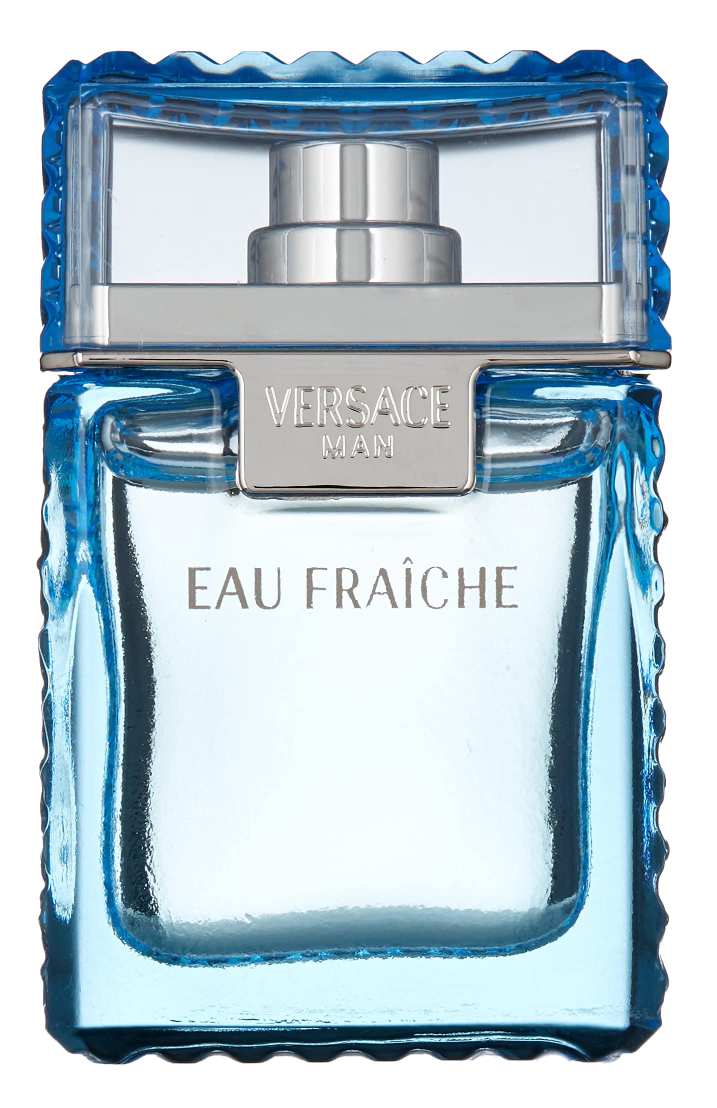Versace Man Eau Fraiche Cologne for Men - 0.17 oz / 5 mL Travel Size - Fresh Citrus & Woody Fragrance - Perfect for Daily Wear, Office & Date Nights