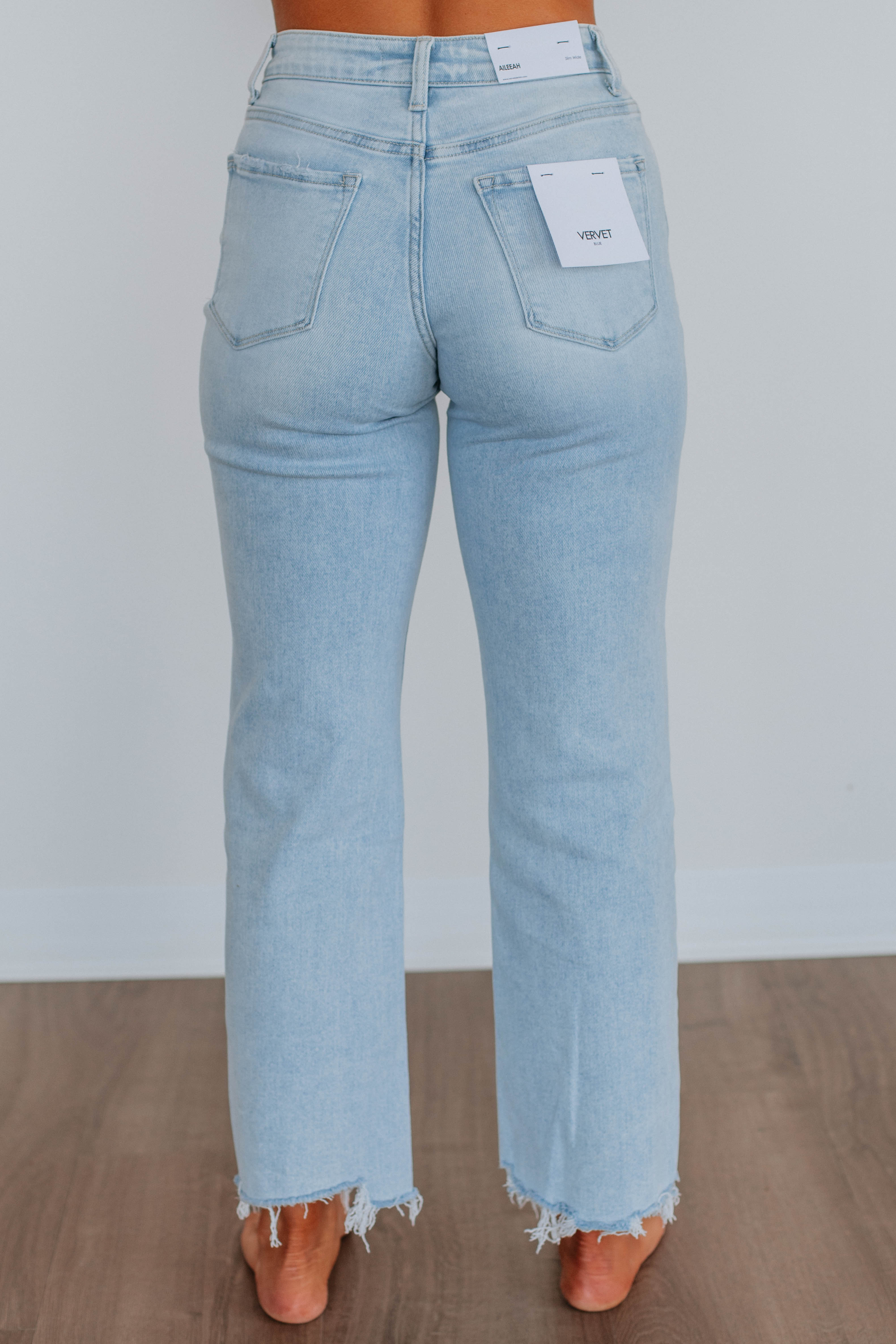 Aileeah Vervet Jeans - Light Wash Distressed Denim for Women | High Waist Slim Fit Skinny Jeans | Perfect for Casual Wear, Date Night & Office Outfits