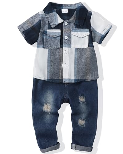Short Blue Plaid