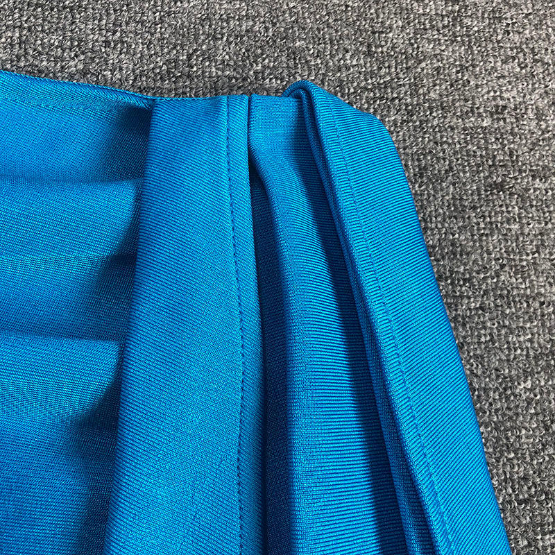 Asymmetric Tassel Bandage Dress for Women - Sexy Bodycon Party Dress for Night Out, Club, Date Night, and Special Occasions