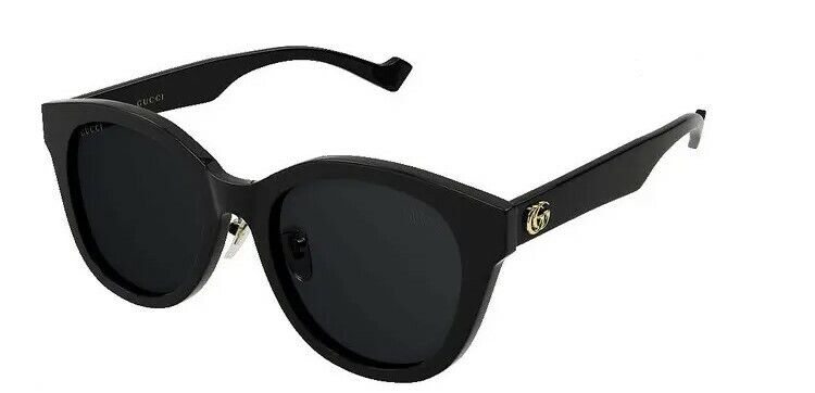 Gucci GG 1002SK 001 Black & Gray Round Women's Sunglasses - Stylish Full Rim Shades for Women, Perfect for Outdoor Activities, Beach & Fashion Accessories