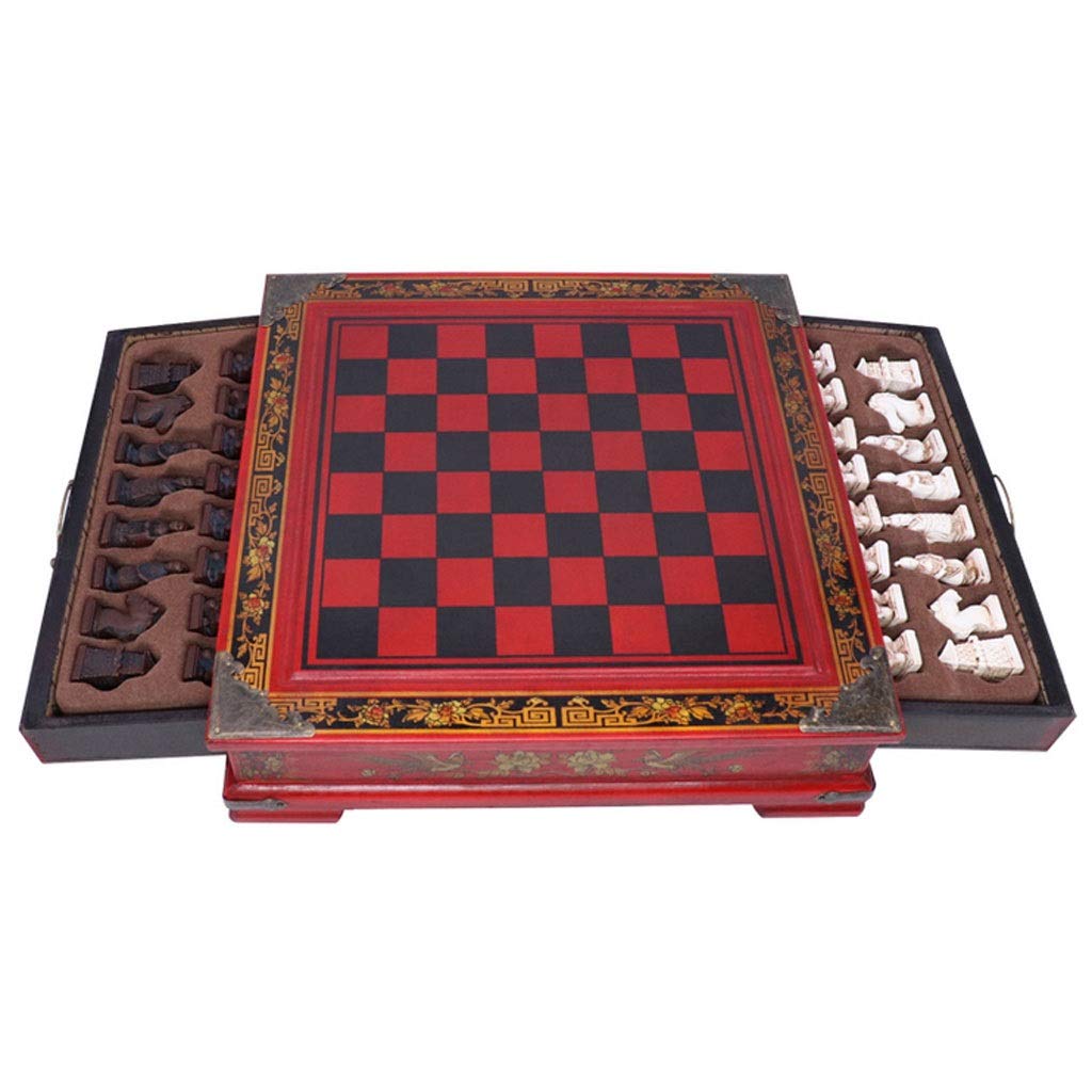 Premium Portable Wooden Chess Set - 36cm Folding Chess Board with Staunton Pieces for Adults & Kids - Perfect for Travel, Home, Office & Family Game Nights