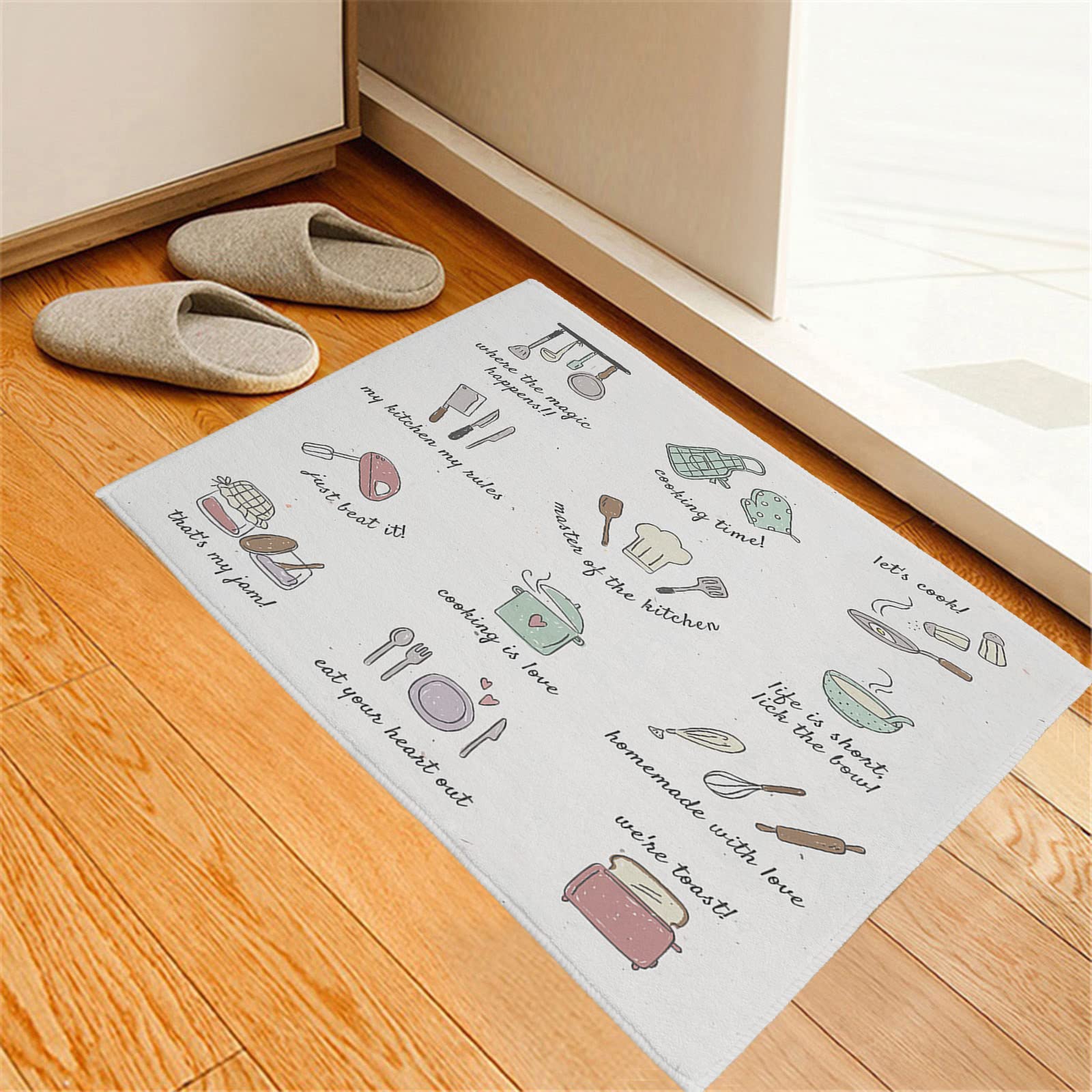 Soft Plush Non-Slip Shaggy Bath Mat - Absorbent 20x32 Inch Bathroom Rug for Bathroom, Kitchen & Bedroom | Fluffy Doormat for Living Room & Indoor Use - Perfect for Wet Floors, Entryways & Cozy Home Decor