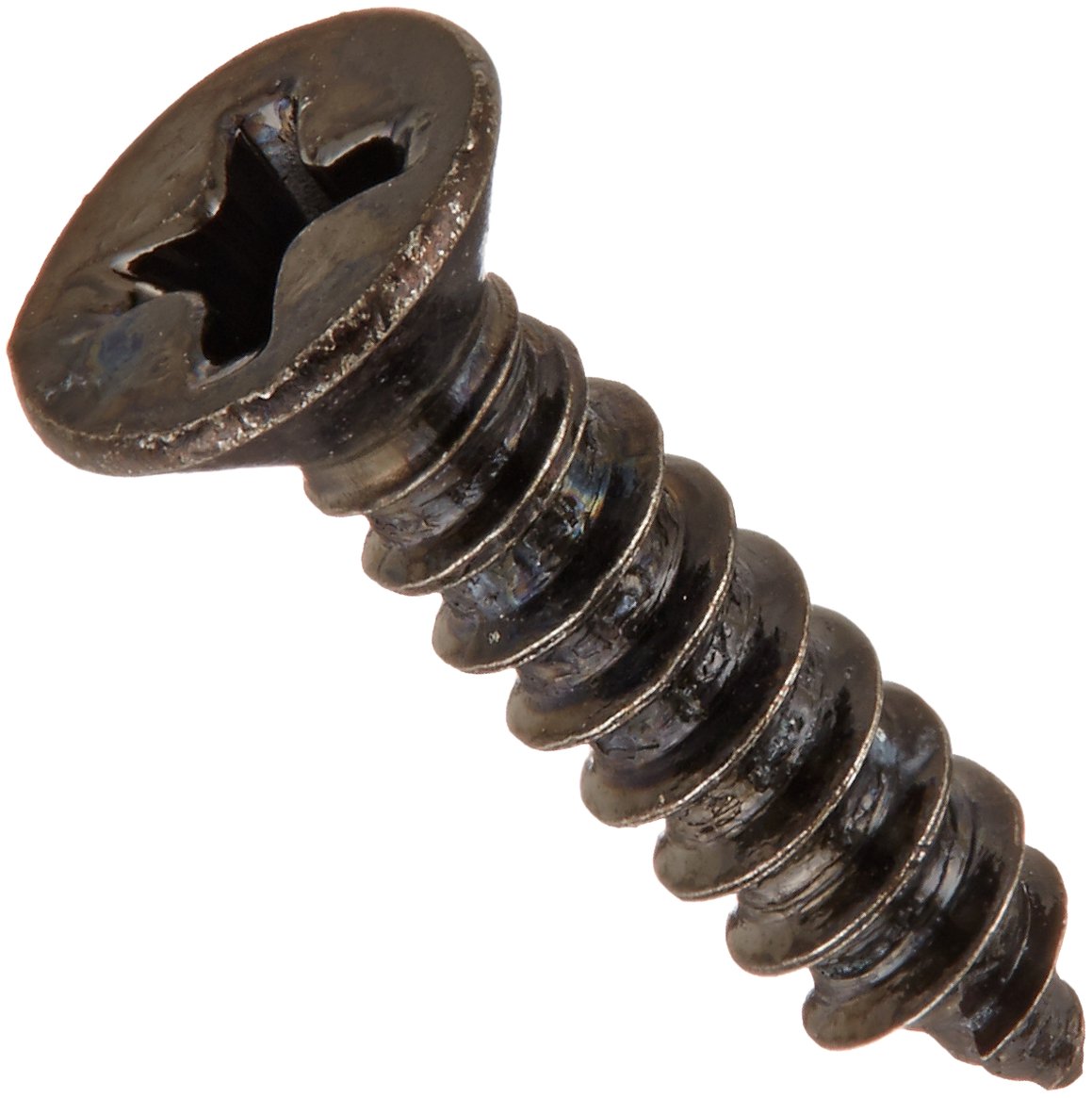 #4-24 Steel Sheet Metal Screws - Black Zinc, 1/2