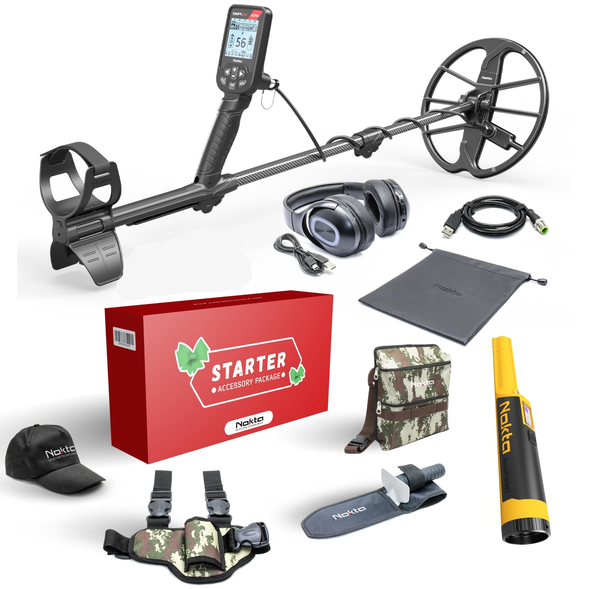 Nokta Simplex Ultra WHP Waterproof Metal Detector with Wireless Headphones, 11