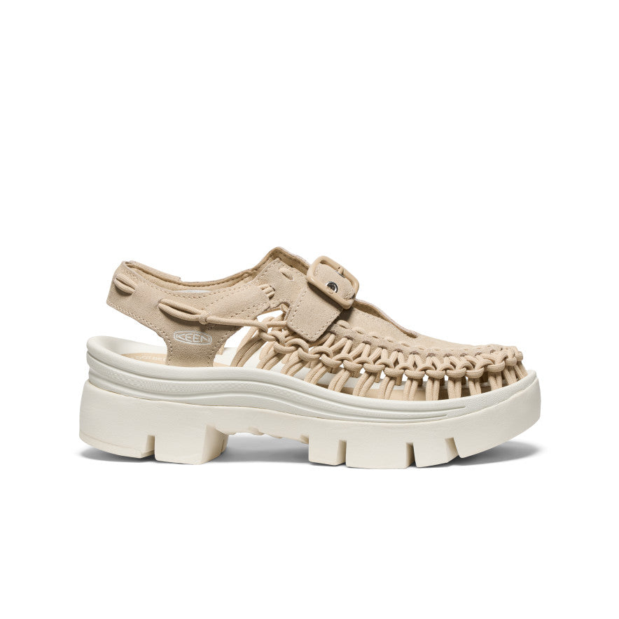 Unisex UNEEK PLT Mary Jane Sneakers - Comfortable Casual Shoes for Women & Men in Safari/Star White | Perfect for Walking, Office Wear & Everyday Fashion