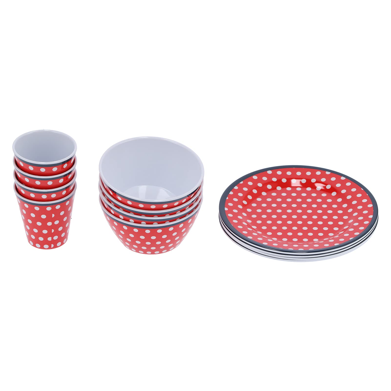 Premium Melamine Dinner Plates - Durable, Lightweight & Shatterproof Dishware for Home, Restaurant & Outdoor Use | Ideal for Serving Fruits, Desserts, Snacks & Meals | BPA-Free & Dishwasher Safe