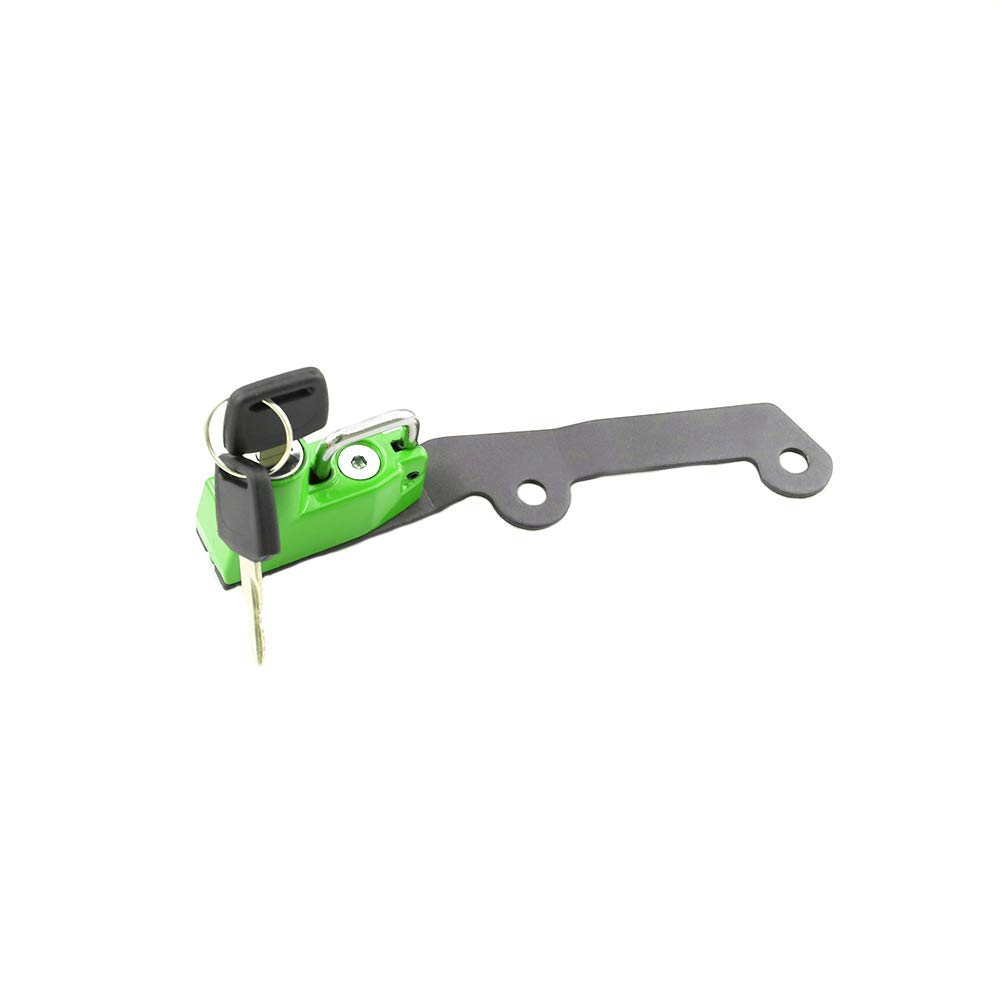 GUAIMI Motorcycle Helmet Lock - Anti-Theft Helmet Security Lock for Kawasaki Z1000 (2014-2017) - Green - Perfect for Parking, Commuting & Road Trips