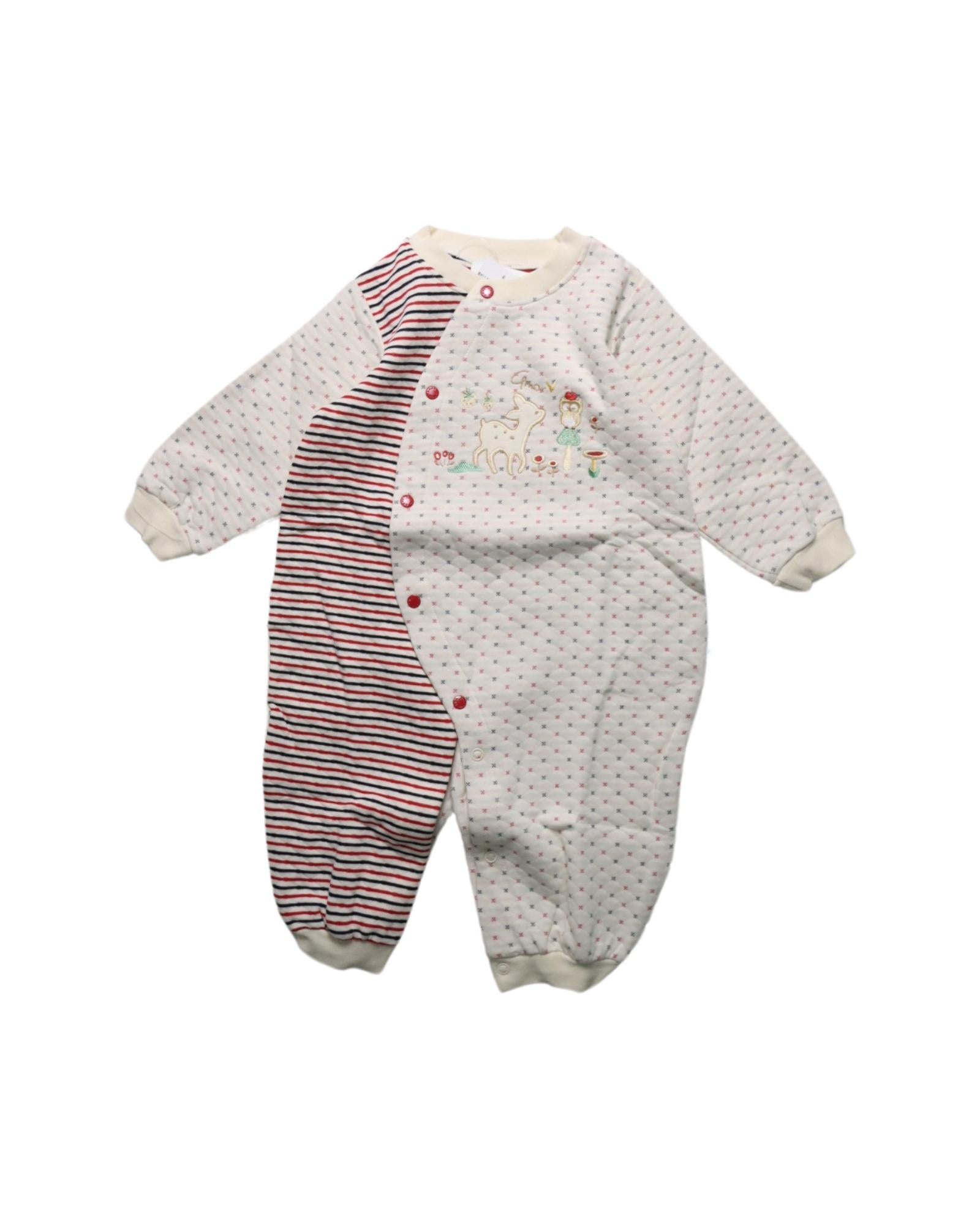 Amor Long Sleeve Jumpsuit for Baby Girls 12-18 Months | Soft Cotton Romper with Elastic Waist | Perfect for Playdates, Family Photos & Everyday Wear