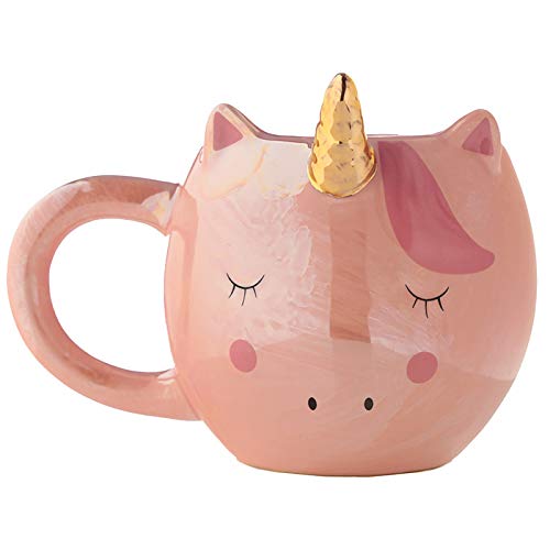 Enchanted Rainbows Unicorn Ceramic Mug - 15oz Cute Coffee Cup with Handle, Perfect for Kids & Adults - Great for Hot Drinks, Gifts, and Fantasy Themed Parties