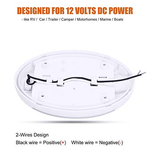 12V RV LED Ceiling Light with Switch & Motion Sensor - Puck Light for RV, Motorhome, Camper, Caravan, Trailer & Boat Interior Lighting | Perfect for Nighttime Navigation & Energy-Efficient Illumination