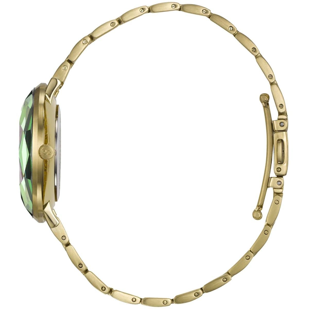 STORM ELEXI Women's Watch - Unique Cut Glass Dial, Two-Tone Brushed & Polished Stainless Steel Band, 50m Water Resistant - Perfect for Everyday Wear, Office & Special Occasions