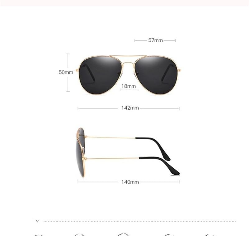 Pilot Cool Polarized Sunglasses for Men & Women - UV Protection Aviator Style Shades for Driving, Travel & Outdoor Activities