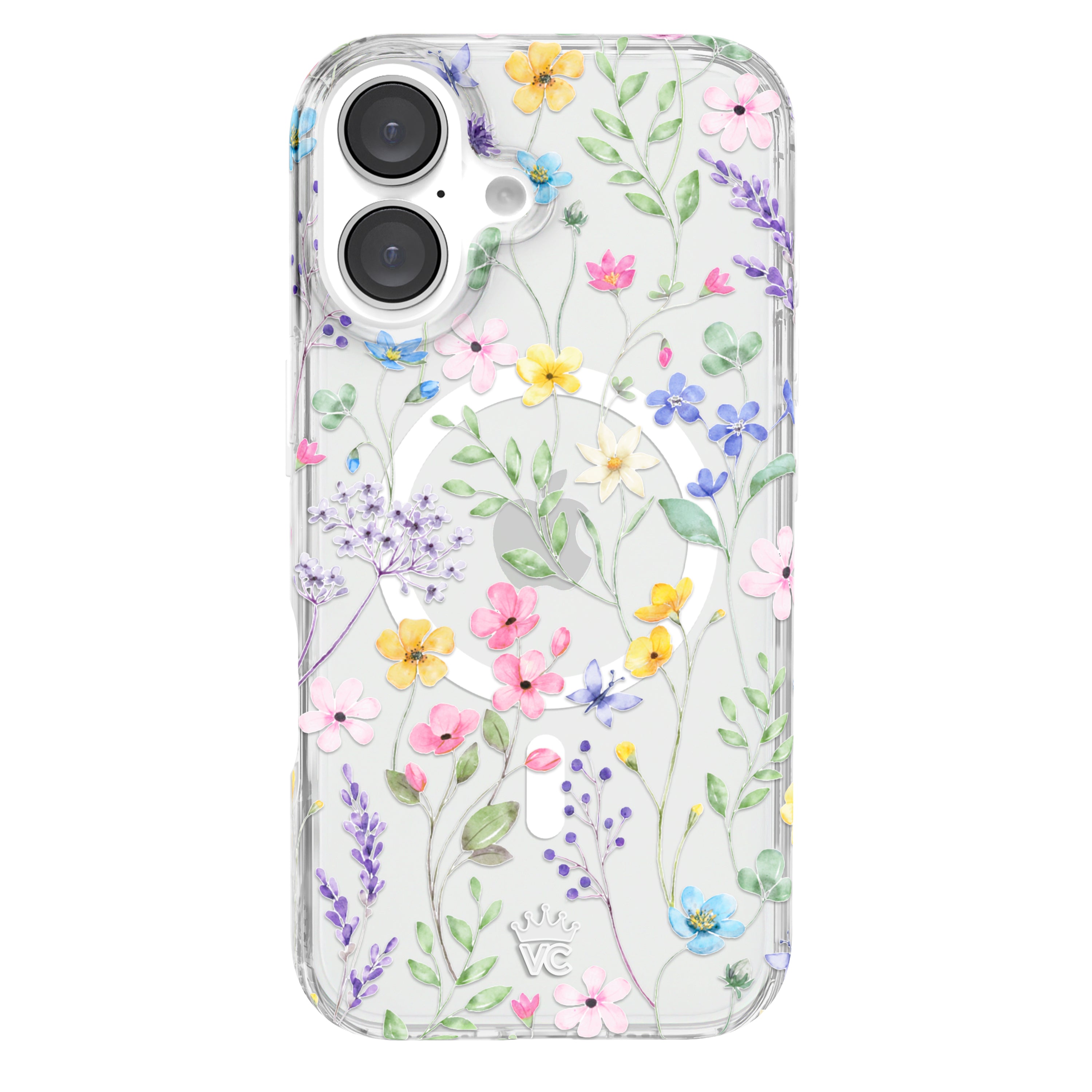 Enchanted Floral iPhone Case - Elegant Flower Design Protective Cover for iPhone 13/14/15 Pro Max - Perfect for Everyday Use, Travel & Gift Giving