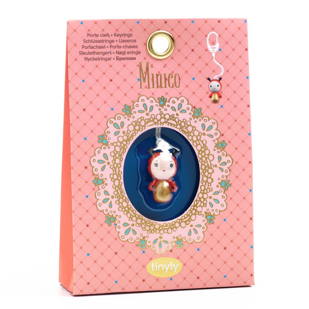DJECO Tinyly Keyring - Miniature Gifts for 6 Year Old Girls - Perfect for Birthday Presents, Party Favors & Backpack Charms