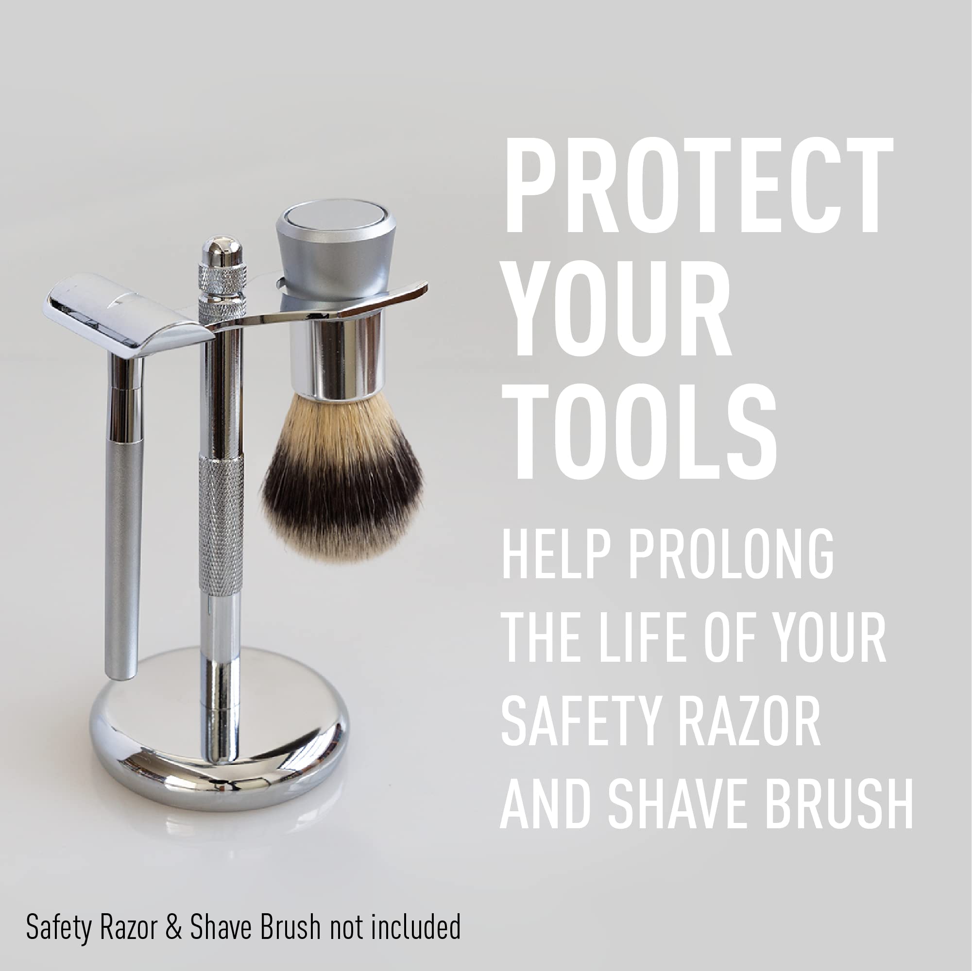 Premium Bevel Men's Safety Razor Shaving Kit - Double Edge Razor, Vegan Shaving Brush & Stand | Perfect for Wet Shaving, Travel & Gifts for Him