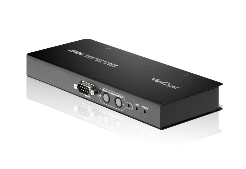 Aten VE500R Video Audio Receiver with Serial Support, Balanced Audio & VGA Gain Control - Ideal for Conference Rooms, Home Theaters, and AV System Integration