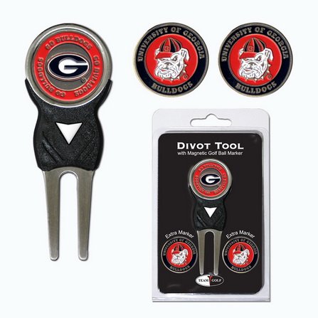 Georgia Bulldogs NCAA Divot Tool Pack with Signature Golf Accessory – Perfect for Golf Enthusiasts & Bulldog Fans on the Course