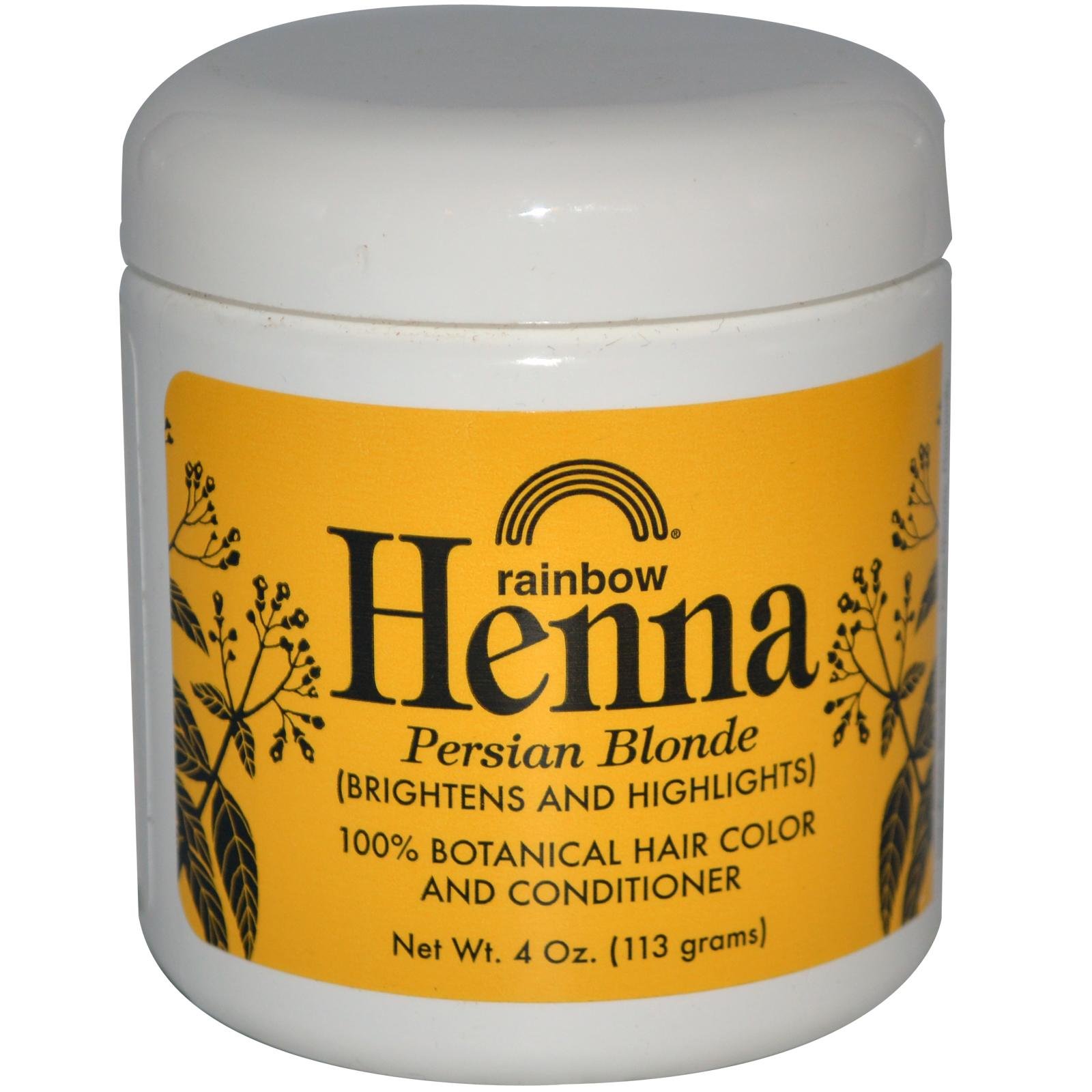 100% Natural Henna Hair Dye - Botanical Hair Color & Conditioner for Blonde Highlights (4oz/113g) | Safe Chemical-Free Alternative for Hair Coloring at Home | Perfect for DIY Hair Treatments & Natural Beauty Routines