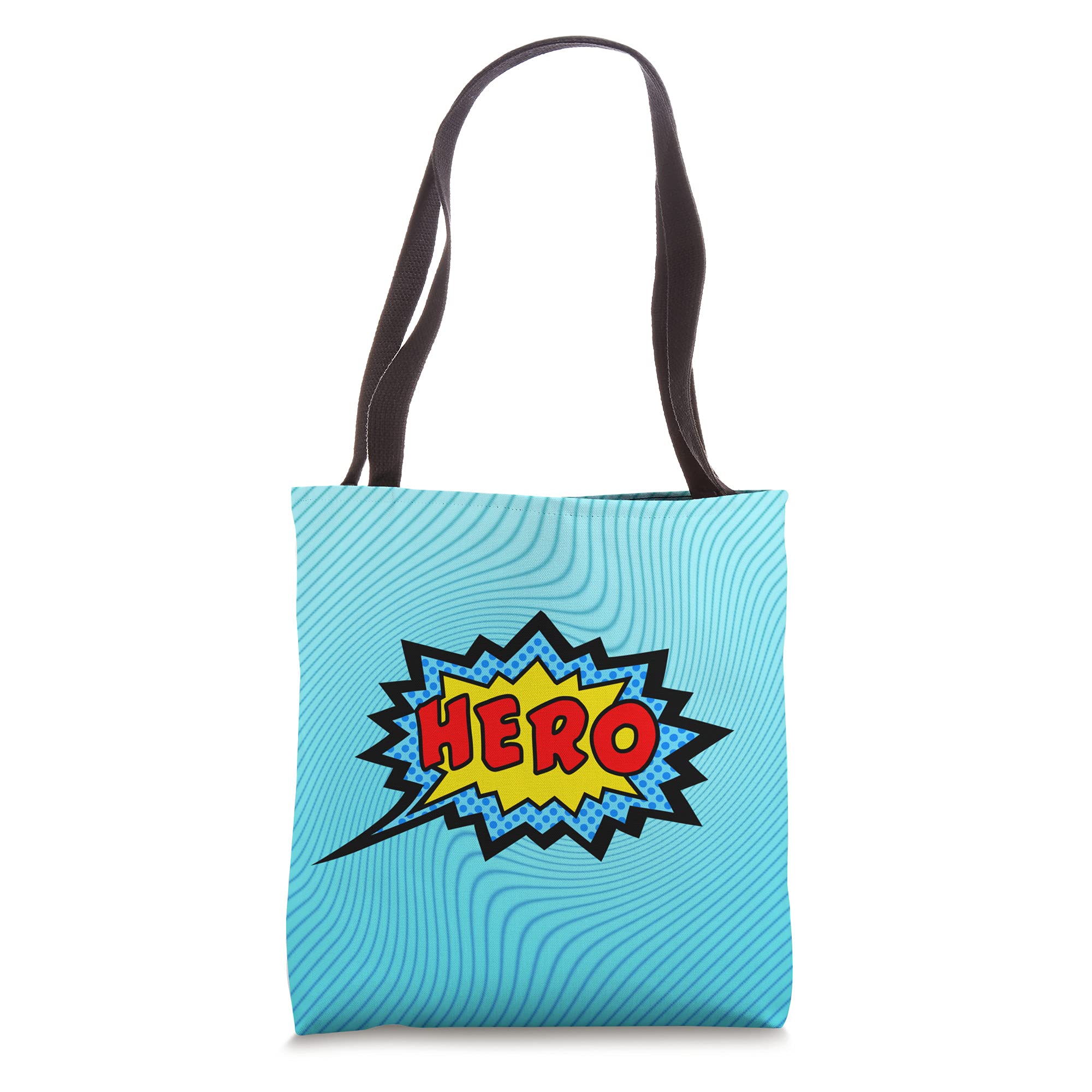 Superhero Comic Speech Bubble Tote Bag - Funny Pop Art Design for Fans - Perfect for Conventions, Cosplay & Everyday Use