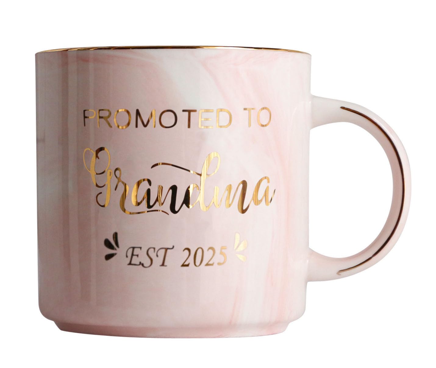 2025 New Grandma Gifts - First Time Grandma Mug with 'Promoted to Grandma Est. 2025' Design - Pregnancy Announcement Cup for New Parents - Perfect Gift for Mother's Day, Baby Shower & Grandparent Celebrations