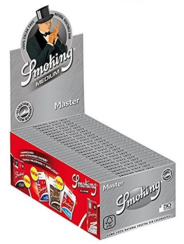 Ultra Thin & Slim 1 1/4 Rolling Papers (50 Leaves/Pack) with Free Smoke Sticker - Perfect for Rolling Tobacco, Legal Herbs, RYO & MYO | Ideal for Home Use, Travel & Outdoor Smoking