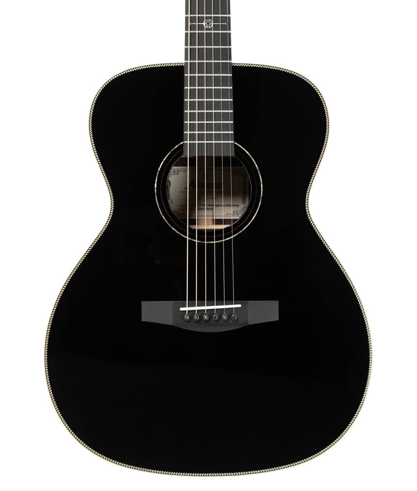 Alvarez LF70EHB Laureate OM Acoustic Electric Guitar - Spruce Top & Rosewood Back/Sides - Herringbone Blacktop Finish | Perfect for Stage Performances, Studio Recording & Home Practice