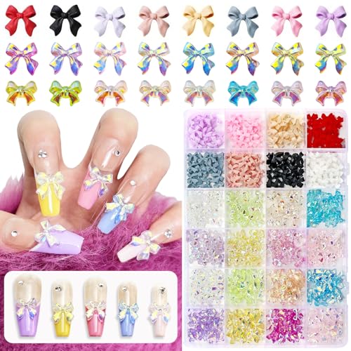 06 Bow Nail Charms | 24 Colors