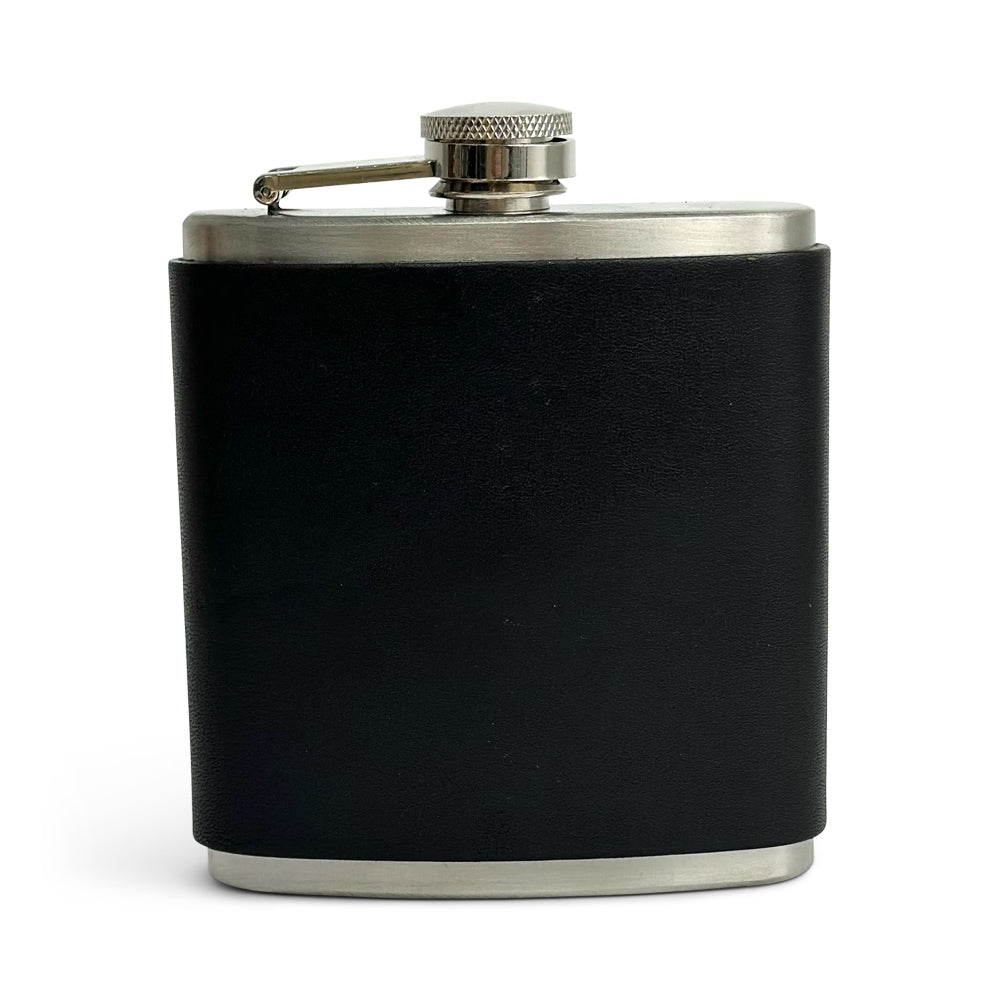 Premium Leather Covered Flask - Elegant & Durable Stainless Steel Liquor Flask for Whiskey, Bourbon, or Vodka - Perfect for Outdoor Adventures, Camping, Gifts & Special Occasions
