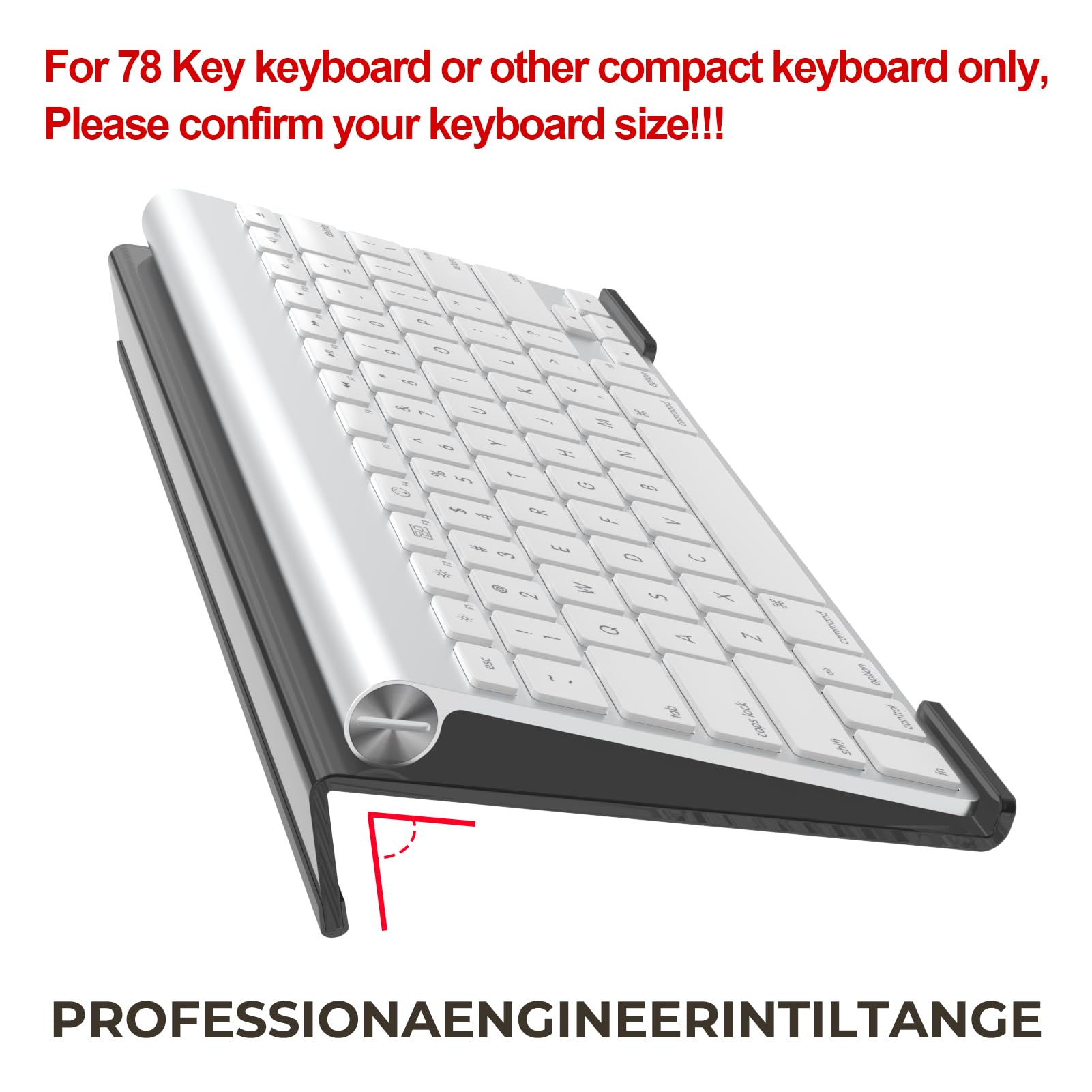 Acrylic Keyboard Stand for Desk - Ergonomic Lift for Office & Gaming