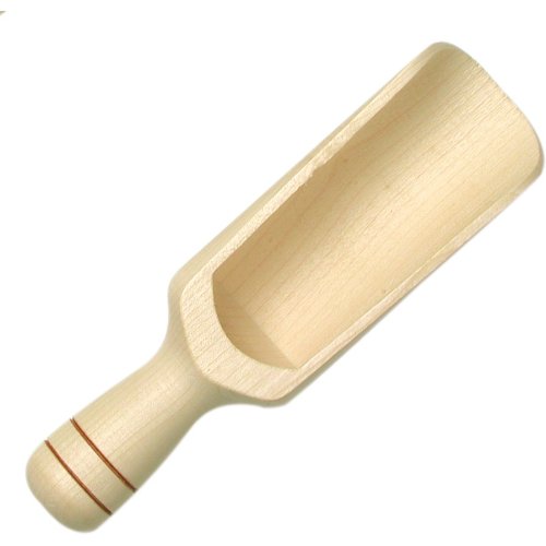 Premium Gluckskafer Wooden Scoop - Natural Bamboo Kitchen Utensil for Cooking, Serving & Baking - Ideal for Coffee, Sugar, Flour & Spices