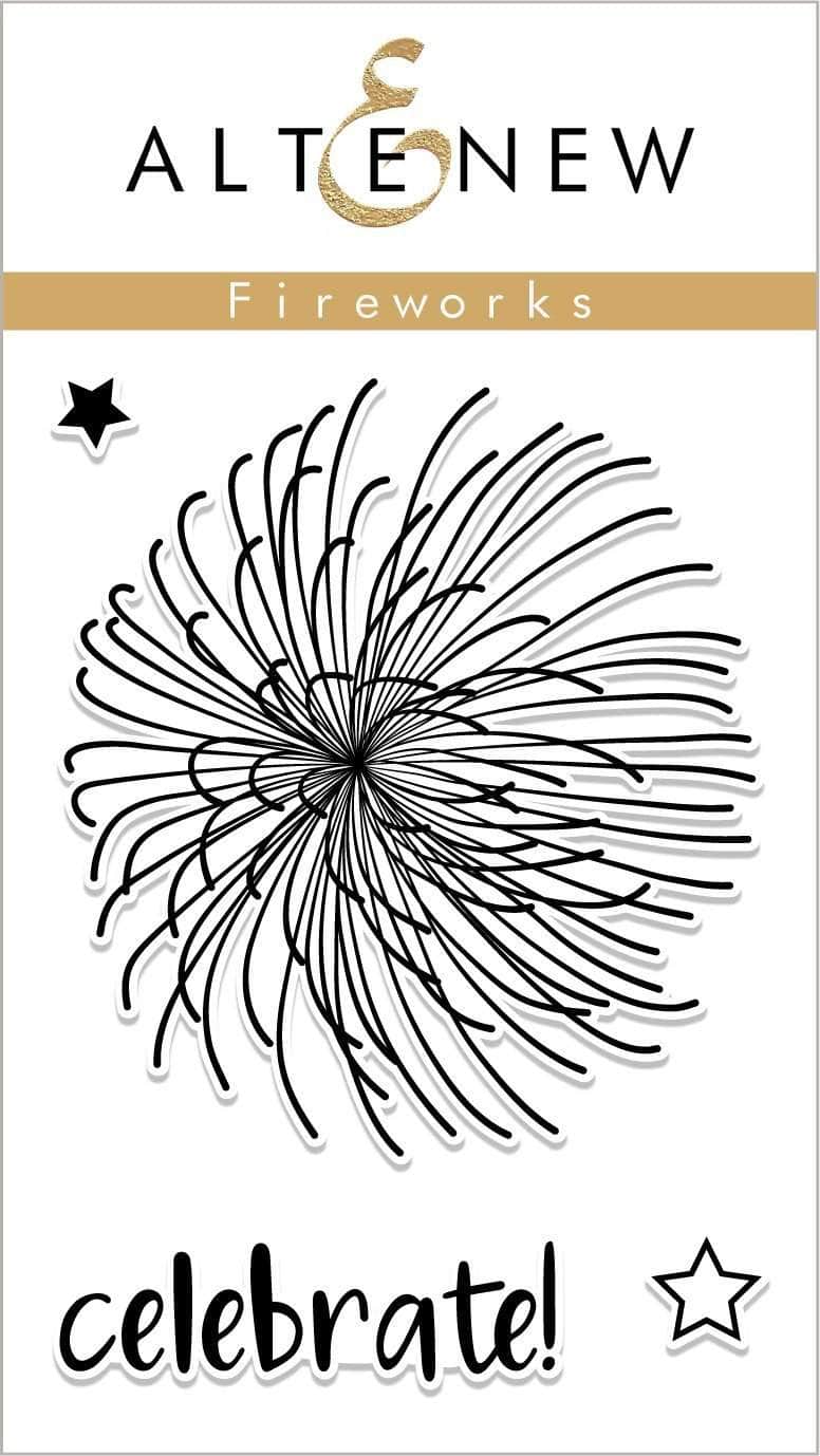 Premium Fireworks Stamp Set for Scrapbooking, Card Making & DIY Crafts - Perfect for 4th of July, New Year's Eve & Celebrations